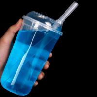 Pajitas grandes y coloridas para beber, pajitas desechables para leche, té, batidos, accesorios para Bar, tienda de jugo, 100 piezas - details 2