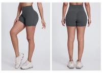 SHINBENE-pantalones cortos de cintura alta para Yoga, Shorts sexys ajustados para entrenamiento de gimnasio, 4" - details 14