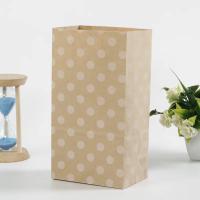 Bolsa de papel Kraft desechable, bolsas de regalo de puntos a rayas, embalaje para hornear dulces, galletas, pan, recuerdos de fiesta de Navidad y boda, 50 unidades por lote - details 9