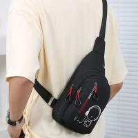 Bolso de pecho Simple Glow para hombre, bolso cruzado de nailon multifuncional de gran capacidad, bolso de hombro impermeable para viaje y ciclismo - details 17