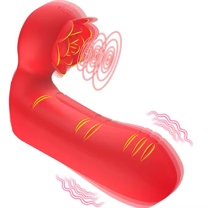 Vibrador de dedo juguete sexual para adultos para mujeres, consolador vibrador de punto G con funda de dedo flexible 2 en 1 con motor dual 10 vibrador, juguete sexual de estimulación del clítoris del pezón anal para parejas femeninas y masculinas - 1