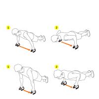 Entrenamiento de fuerza Push-up, estructura portátil para entrenamiento de fitness familiar, mango de soporte Push-up para ejercicio de suelo, 1 par - details 1