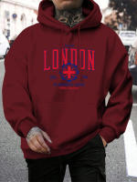 Sudadera De Capucha London Uk University League Para Hombre Tallas Grandes Estilosa Con Estampado Deportiva Y Cuello Alto - details 20