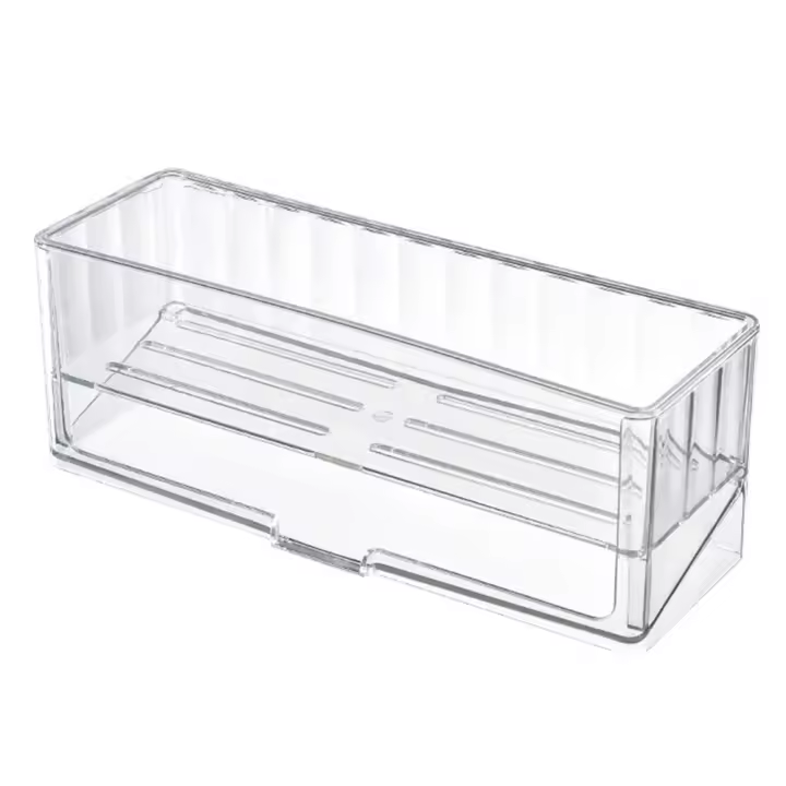 Estante de esponja para fregadero de cocina a prueba de humedad, partición desmontable, organizador de fregadero de cocina autodrenante de secado rápido, multifuncional - 1
