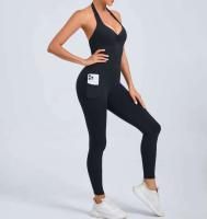 Monos de Yoga sin Costuras Ropa Deportiva Ajustada para Mujeres Leggings de Gimnasio con Bolsillo sin Espalda - details 13