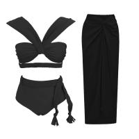 Desire Single Piece 2025 Bandau Tre de ganchillo negro de moda para mujer, baño Tre - details 3
