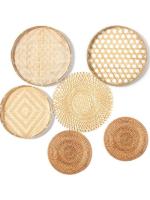 Juego de Canastas de Pared Decoración de Pared Tejida a Mano Ideal para Entrada y Sala de Estar - details 2