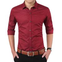 Camisa Casual a Cuadros para Hombres de Marca Nueva Moda Otoño Ajustada Manga Larga Algodón Talla Grande M-5XL - details 7