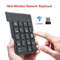Small Size 2.4GHz USB Wireless Numeric Keypad Numpad 18 Keys Digital Keyboard For Bank Accounting Teller Laptop Notebook Tablets - details 1