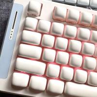 Teclas MOG 91, teclas PBT blancas para teclado nical de sublimación de tinte bonito 6.25U - details 2