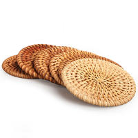 Manteles Individuales aislantes para cocina, tapetes acolchados para mesa, almohadilla para cuenco, posavasos de ratán - details 5
