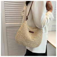 Bolso de estilo bohemio cruzado para mujer, bolso de hombro tejido a mano para vacaciones en la playa - details 0