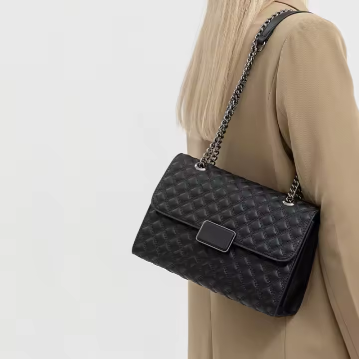 Bolso de Hombro Popular Bolso de Mujer de Alta Gama con Cadena Pequeño Bolso Cuadrado - 1