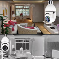 Cámara de vigilancia con bombilla Wifi, visión nocturna a todo Color, seguimiento humano automático, Zoom, Monitor de seguridad interior - details 10