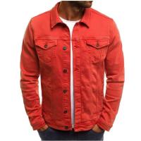 Chaquetas vaqueras con cuello vuelto para hombre, abrigos informales de otoño - details 5