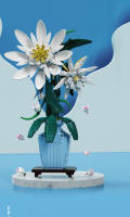 Epiphyllum bloques de construcción decoración de estilo chino, flor de vida eterna, juguetes educativos para padres e hijos, regalos de navidad DIY - details 3