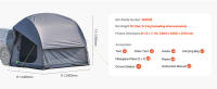 SucceBuy Tienda de campaña para Acampar, Impermeable, Doble Capa, con Ventanas de Malla y Bolsa de Almacenamiento, Ideal para Aventuras al Aire Libre - details 7