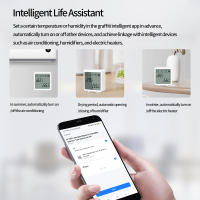 Sensor inteligente de temperatura y humedad con pantalla Digital LCD, Detector de termómetro interior para Alexa y Google - details 15