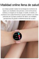 2025 Reloj Inteligente Mujer, Reloj Inteligente con Pantalla AMOLED de 1.32", Llamada Bluetooth, Esfera de Reloj Personalizada, Podómetro, Monitor de Oxígeno en Sangre, Frecuencia Cardíaca y Sueño, Compatible con iPhone Android, Correas Dobles - Acero y S - details 9