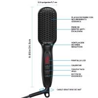 2025 Nuevo Peine Alisador Peine de Aire Caliente Peine para el Cabello de los Hombres Cuidado Personal Peine para Peinar la Barba de los Hombres - details 1
