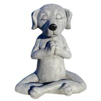 Estatua de Yoga para Perros Buda Meditación Resina Decoración Exquisita para el Hogar Adorno de Jardín Artesanía de Arte de Pieza Novelty Gifts - details 1