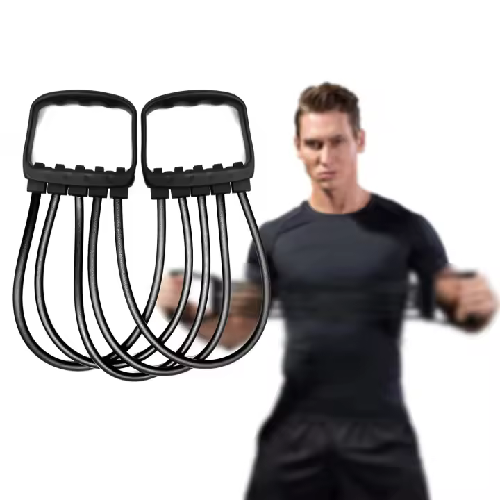 Conjunto de entrenamiento de cuerpo completo: expansor de pecho con 5 bandas de resistencia extraíbles para flexiones de Pilates y entrenamiento muscular - Fortalecer - 1