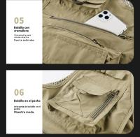 Chaleco de Hombre Transpirable de Secado Rápido – Multibolsillos para Pesca, Fotografía y Actividades al Aire Libre - details 28
