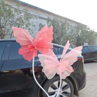 Nuevo Mariposa Artificial de 30/50cm, gasa gigante para exteriores, mariposa falsa, hilo de seda 3D, accesorios de fotografía de mariposa - details 4