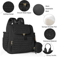 Bolsas de pañales para mamá, bolsa colgante para cochecito de bebé, mochilas de pañales de gran capacidad con cambiador, cómodas bolsas de lactancia para bebé - details 7