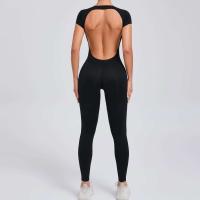 Monos Deportivos Fiess Conjunto de Gimnasio para Mujeres Ropa de Yoga de Manga Corta - details 5