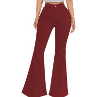 Pantalones acampanados de mezclilla elástica ajustados a la cintura HSF99 Fashion - details 66