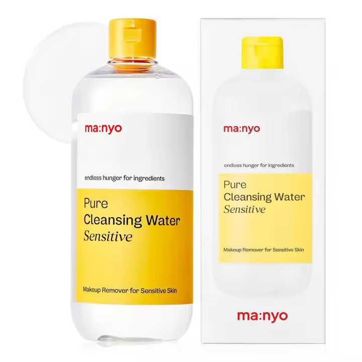 ma:nyo Pure Cleansing Water Tecnología triple micelar para pieles sensibles, desmaquillante y limpiador hidratante, cuidado de la piel coreano - 1