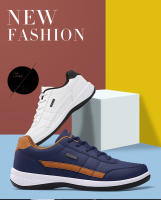 Brand Leather Men Shoes Trend Casual Shoes Breathable Leisure Male Sneakers Non-slip Footwear Sports Shoes Lace-up Trainers Shoe - details 2