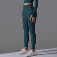 Hamidou-Pantalones deportivos de Yoga para mujer, mallas de cintura alta y caderas ajustadas, glúteos de melocotón, pantalones de Yoga desnudos de cintura alta - details 41