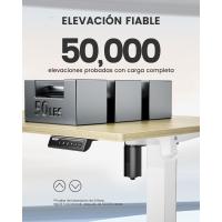 Escritorio Elevable Eléctrico Mesa Ajustable en Altura 120x60 cm Mesa de Oficina con Panel Inteligente de 4 Memorias Escritorio con Gancho para Mochila y Tablero Ensamblaje (Marrón Vintage) - details 24