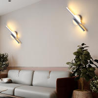 Goeco Lámpara de Pared LED Moderna 16W con Aplique para Interior en Color Blanco Material Aluminio y Silicona para Salón Dormitorio Escalera - details 3