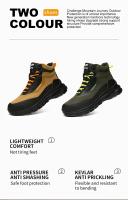 Zapatos de Trabajo Ligeros Impermeables, Antideslizantes, Pisada Segura con Punta de Acero - details 3
