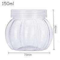 Tarro de plástico transparente con tapa para cocina, tarro de calabaza de 12 piezas, 150ml, para dulces, galletas, granos, té, condimentos, contenedor de almacenamiento - details 1