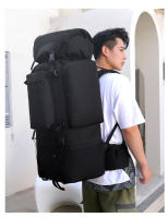 110L bolsa de montañismo de gran capacidad soporte en forma de U mochila táctica al aire libre ocio viaje senderismo mochila - details 5