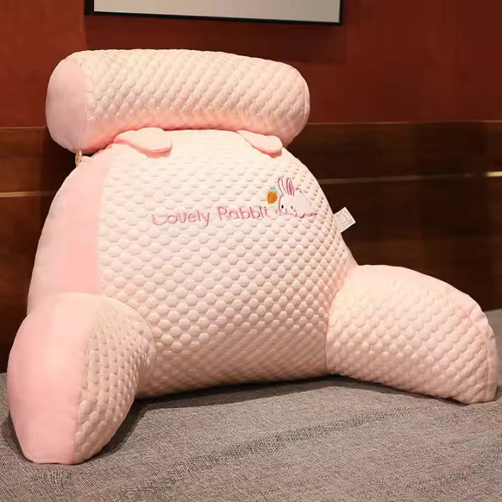 Cojín de Silla de Verano 70x50x20cm para Oficina y Estudiantes Almohadilla de Respaldo para Sofá y Asiento de Coche Soporte Lumbar para Hogar - 1