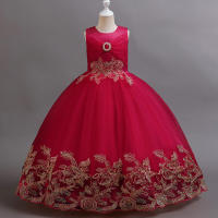 Vestido de princesa elegante de alta gama para niñas, ideal para presentaciones de piano infantiles. - details 17