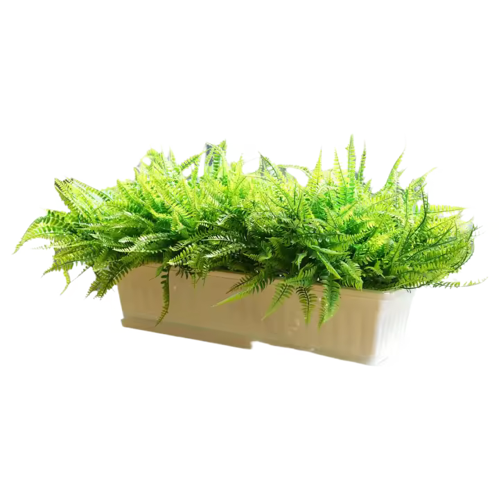 Ferni Artificial De Boston Falso Para Exteriores Plantas Falsas De Interior Esteros Y Hojas Rama De Arbusto Plantas Falsas - 1