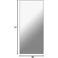 Espejo de Pared Completo Espejo de Vestidor para Dormitorio Marco de Aleación de Aluminio Dorado - details 22