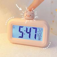 Reloj Digital LED Kawaii Dibujo de Cerdo Lindo Decoración Romana para Habitación - details 8