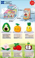 6 piezas Caja Misteriosa Frutal Xiaofangle - Bloques Ensamblables Educativos (12 juegos, DIY para Niños) - Colcciona 6 Frutas Diferentes! - details 1