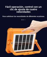 Diseño de 16 paneles de 21,5 cm x 17,5 cm 5000W Foco LED Recargable, Luz de Trabajo Portátil USB de 5 Modos, Banco de Energía, Luz de Trabajo LED Solar Impermeable para Exteriores para Acampar, Jardín, Pesca, Garaje, Emergencia - details 9