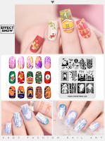 Plantilla de Arte de Uñas KADS T template de Acero Inoxidable con Patrones de Navidad Accesorios de Manicura para DIY - details 3
