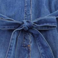 2025 Manga Corta con Solapa, Nuevo Verano, Casual y Versátil Denim para Mujeres - details 6