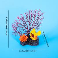 Adornos de resina para acuario, arrecife de Coral, artesanía, pecera colorida, decoración de paisaje, plantas acuáticas artificiales simuladas para el hogar - details 0