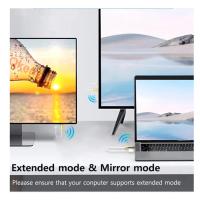 Cable extensor inalámbrico Compatible con HDMI, transmisor y receptor de Audio y Video, adaptador de pantalla para cámara y PC, 5G, 30M, blanco - details 1